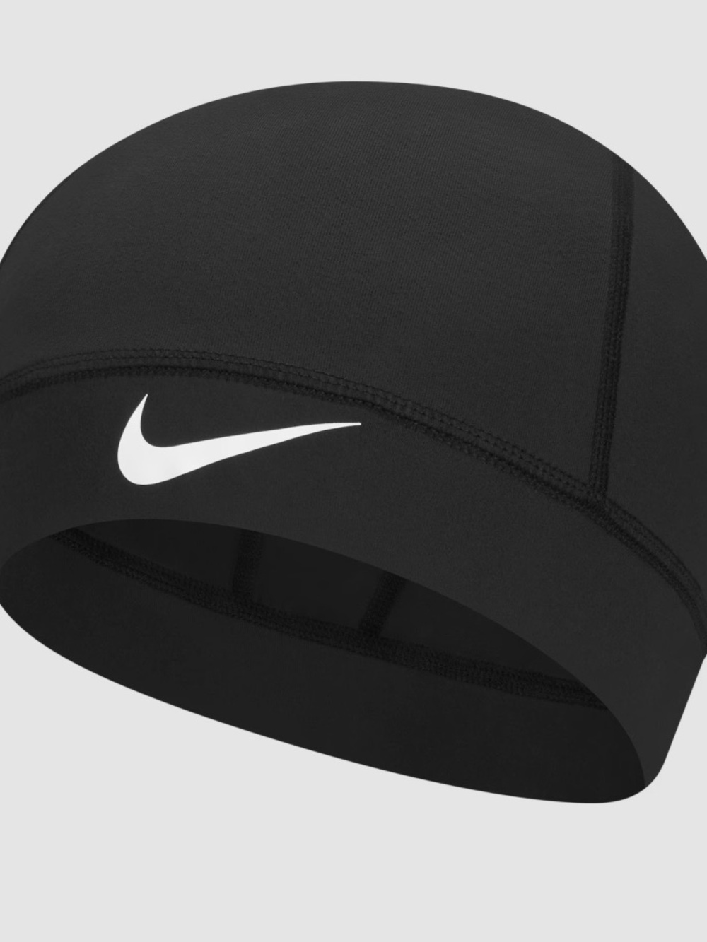 Nike Black Swim Cap with White Swoosh